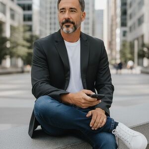 Jos. A. Bank Charcoal Blazer